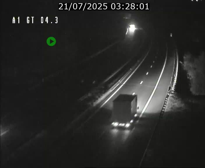 Traffic live webcam Luxembourg Itzig - A1 direction Sandweiler - BK 4.3