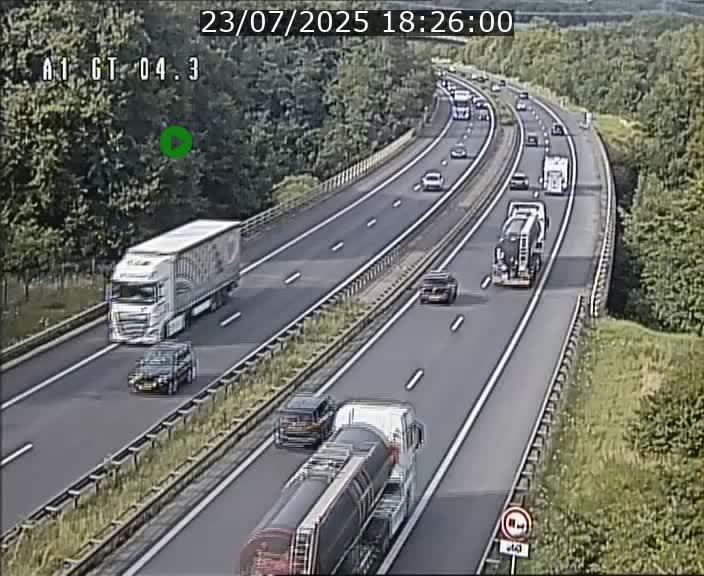Traffic live webcam Luxembourg Itzig - A1 direction Sandweiler - BK 4.3