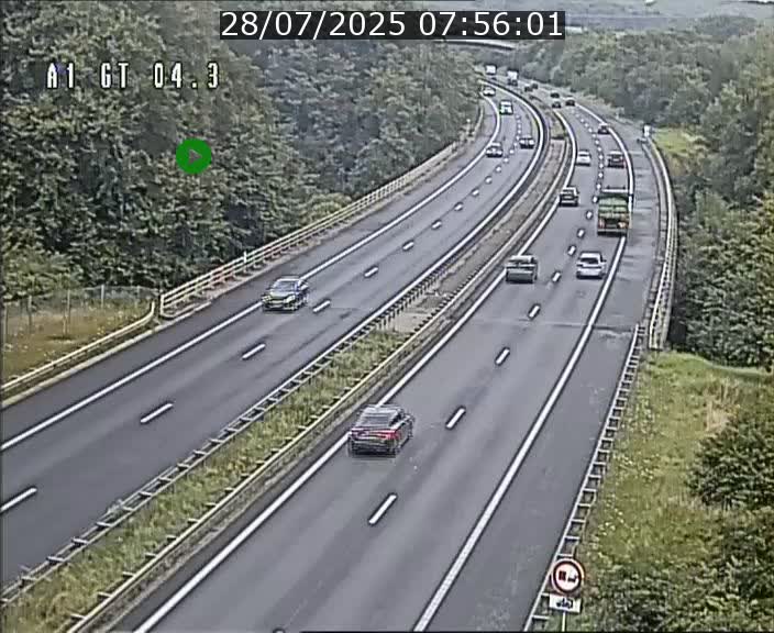 Traffic live webcam Luxembourg Itzig - A1 direction Sandweiler - BK 4.3