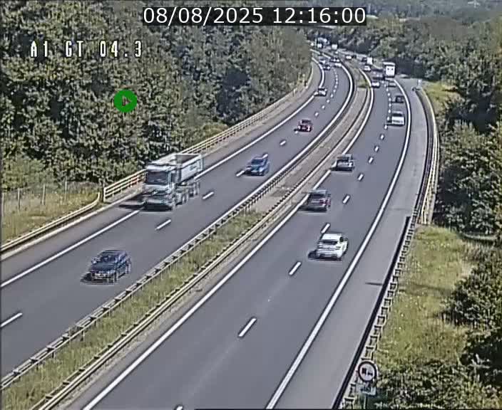 Traffic live webcam Luxembourg Itzig - A1 direction Sandweiler - BK 4.3