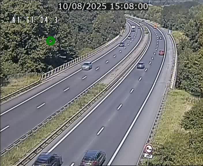Traffic live webcam Luxembourg Itzig - A1 direction Sandweiler - BK 4.3