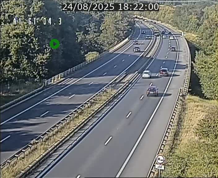 Traffic live webcam Luxembourg Itzig - A1 direction Sandweiler - BK 4.3