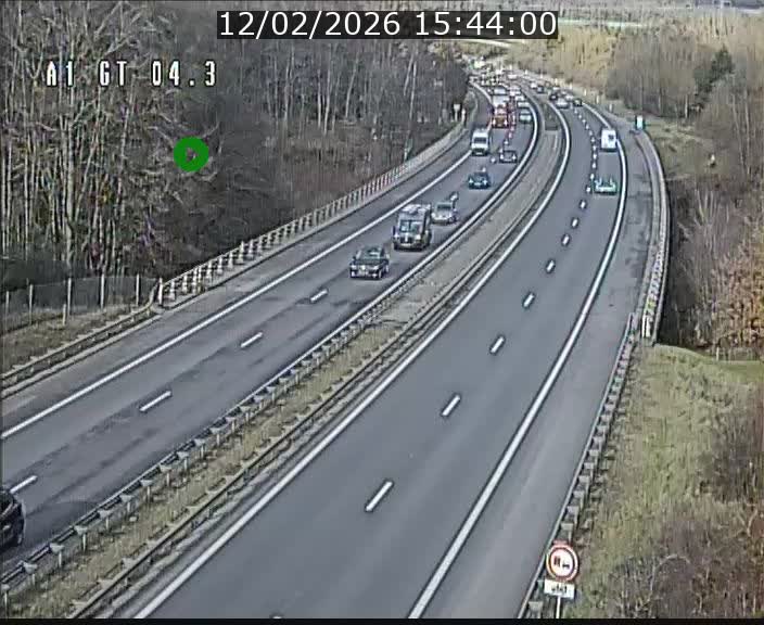 <h2>Traffic live webcam Luxembourg Itzig - A1 direction Sandweiler - BK 4.3</h2>