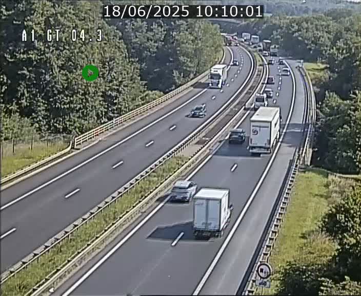 <h2>Traffic live webcam Luxembourg Itzig - A1 direction Sandweiler - BK 4.3</h2>