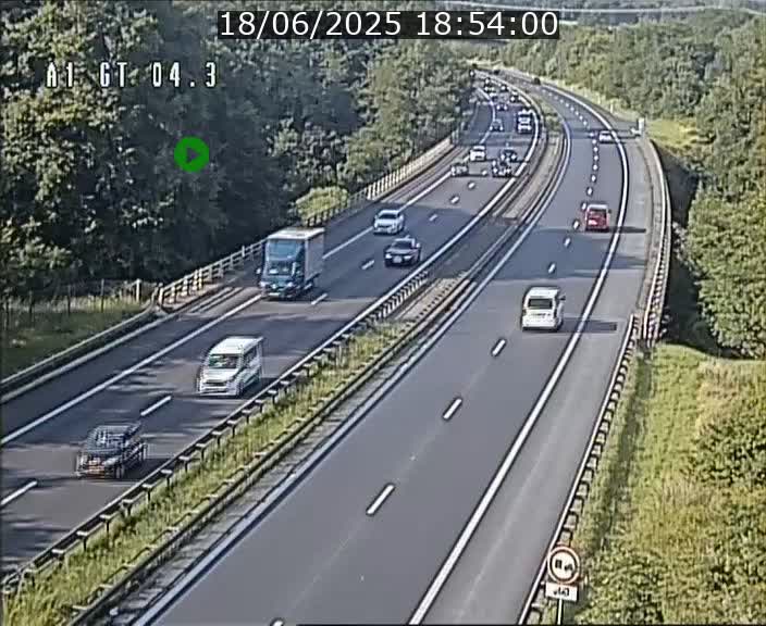 <h2>Traffic live webcam Luxembourg Itzig - A1 direction Sandweiler - BK 4.3</h2>