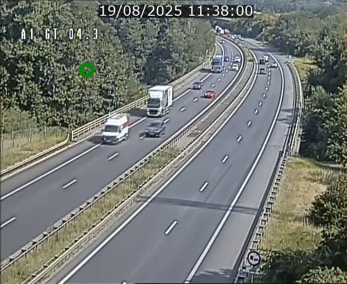<h2>Traffic live webcam Luxembourg Itzig - A1 direction Sandweiler - BK 4.3</h2>