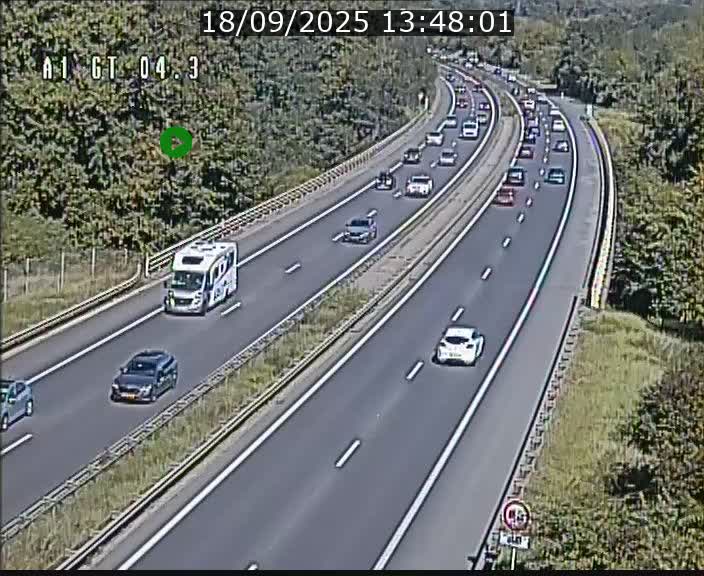 Traffic live webcam Luxembourg Itzig - A1 direction Sandweiler - BK 4.3