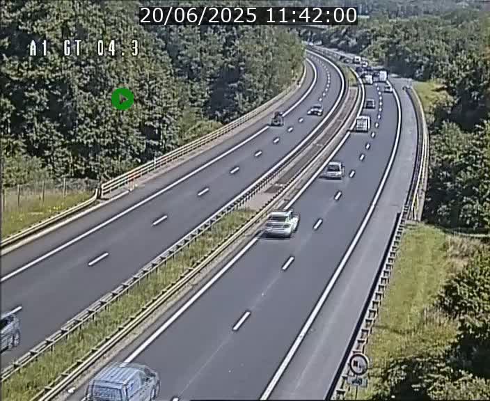 <h2>Traffic live webcam Luxembourg Itzig - A1 direction Sandweiler - BK 4.3</h2>