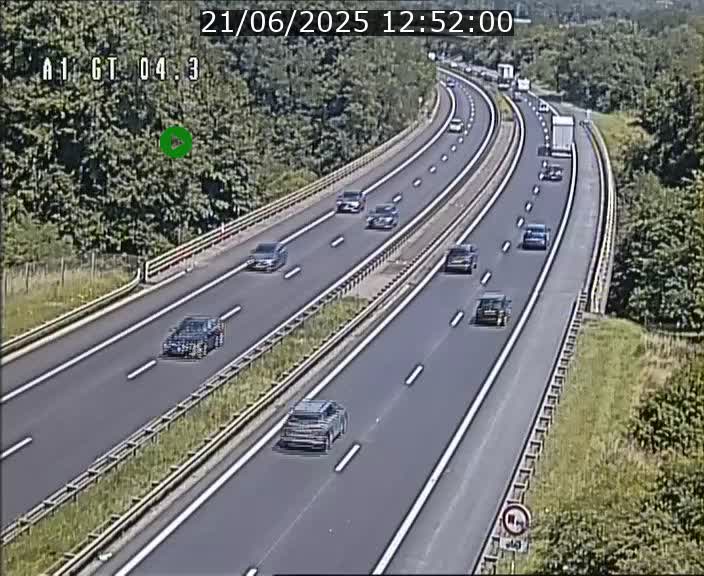 <h2>Traffic live webcam Luxembourg Itzig - A1 direction Sandweiler - BK 4.3</h2>