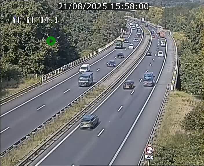 <h2>Traffic live webcam Luxembourg Itzig - A1 direction Sandweiler - BK 4.3</h2>