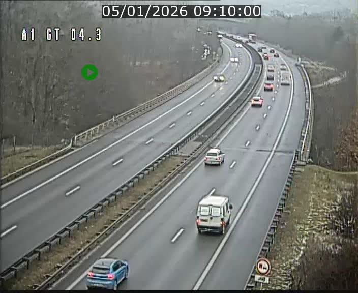 <h2>Traffic live webcam Luxembourg Itzig - A1 direction Sandweiler - BK 4.3</h2>