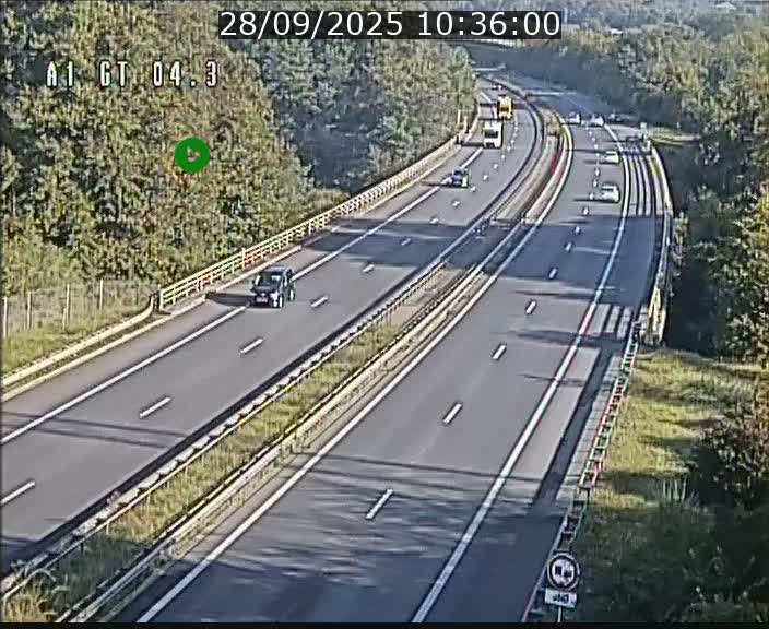 <h2>Traffic live webcam Luxembourg Itzig - A1 direction Sandweiler - BK 4.3</h2>