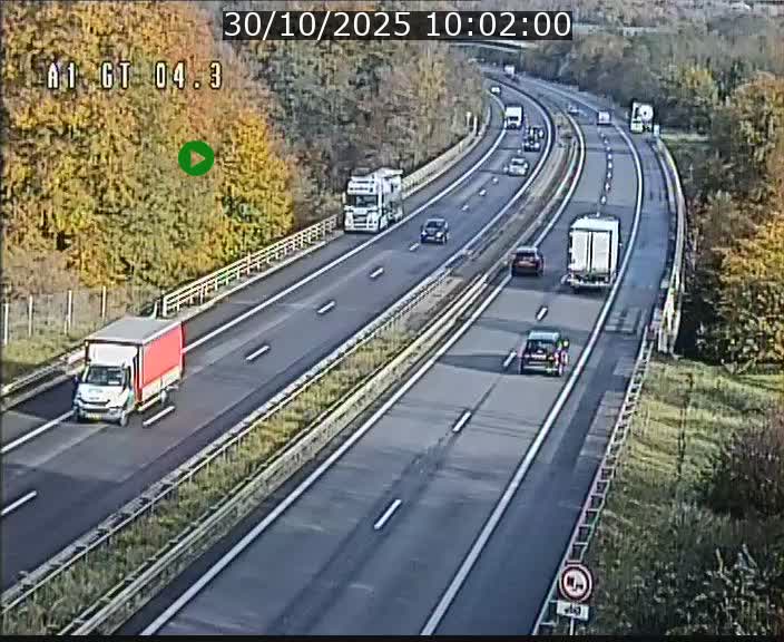 <h2>Traffic live webcam Luxembourg Itzig - A1 direction Sandweiler - BK 4.3</h2>