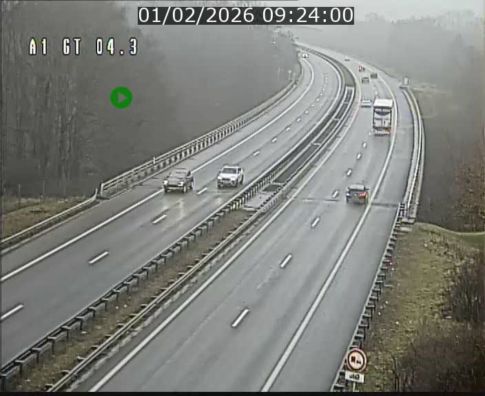 <h2>Traffic live webcam Luxembourg Itzig - A1 direction Sandweiler - BK 4.3</h2>
