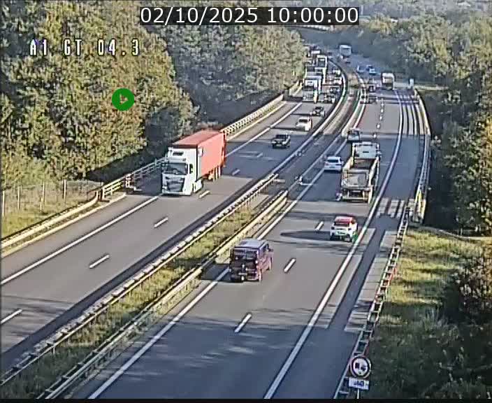 <h2>Traffic live webcam Luxembourg Itzig - A1 direction Sandweiler - BK 4.3</h2>