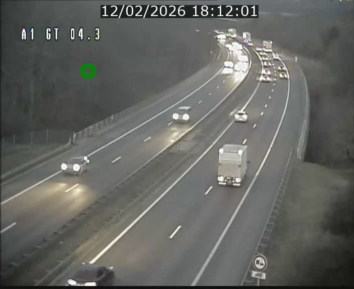 <h2>Traffic live webcam Luxembourg Itzig - A1 direction Sandweiler - BK 4.3</h2>