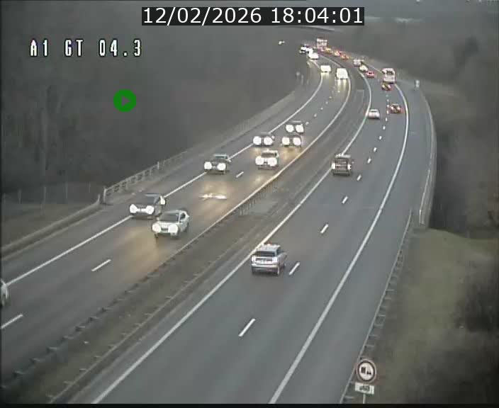 <h2>Traffic live webcam Luxembourg Itzig - A1 direction Sandweiler - BK 4.3</h2>