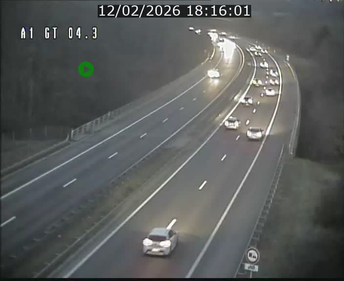 <h2>Traffic live webcam Luxembourg Itzig - A1 direction Sandweiler - BK 4.3</h2>