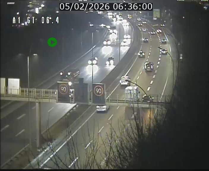 <h2>Traffic live webcam Luxembourg Hamm - A1 direction Sandweiler - BK 6.4</h2>