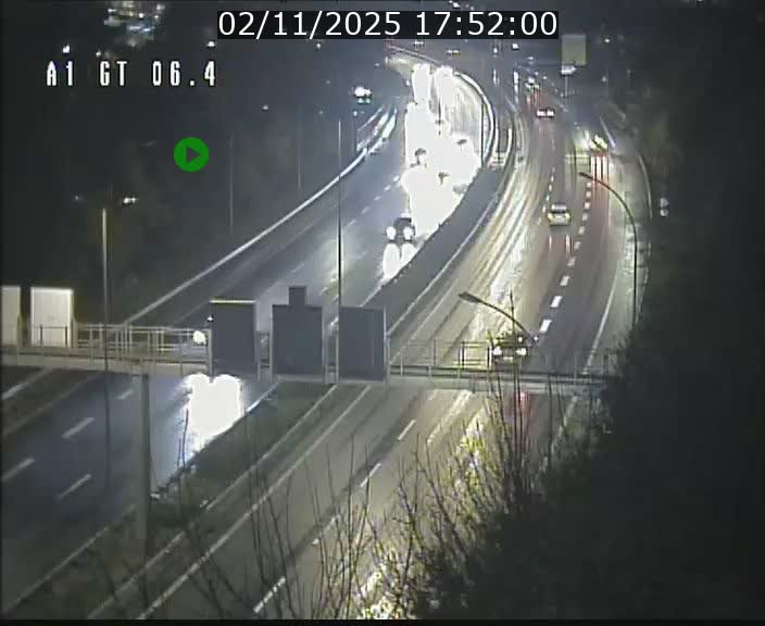 Traffic live webcam Luxembourg Hamm - A1 direction Sandweiler - BK 6.4