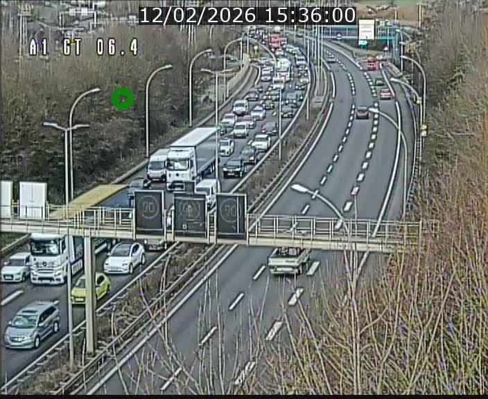 <h2>Traffic live webcam Luxembourg Hamm - A1 direction Sandweiler - BK 6.4</h2>