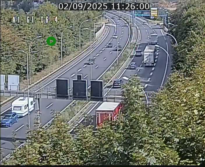 <h2>Traffic live webcam Luxembourg Hamm - A1 direction Sandweiler - BK 6.4</h2>