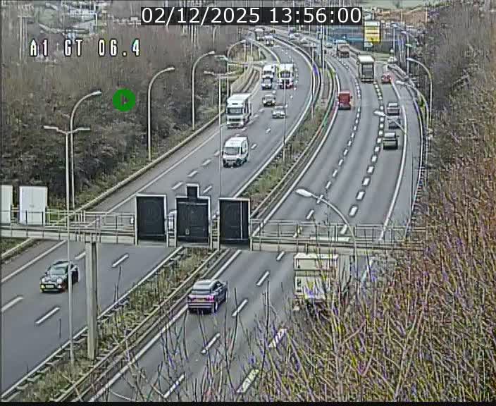 <h2>Traffic live webcam Luxembourg Hamm - A1 direction Sandweiler - BK 6.4</h2>
