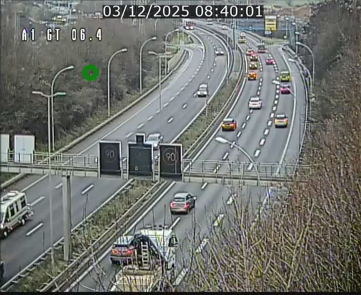 <h2>Traffic live webcam Luxembourg Hamm - A1 direction Sandweiler - BK 6.4</h2>
