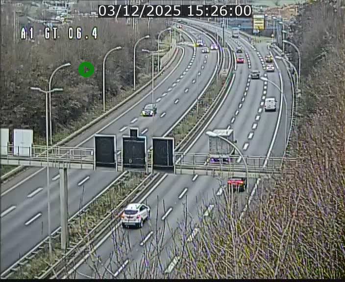 <h2>Traffic live webcam Luxembourg Hamm - A1 direction Sandweiler - BK 6.4</h2>