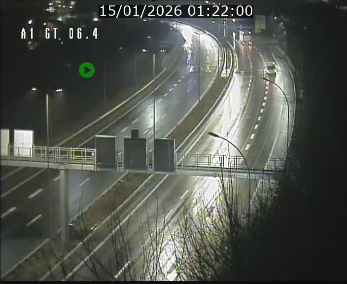 Traffic live webcam Luxembourg Hamm - A1 direction Sandweiler - BK 6.4
