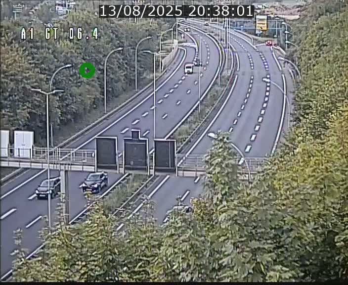 Traffic live webcam Luxembourg Hamm - A1 direction Sandweiler - BK 6.4