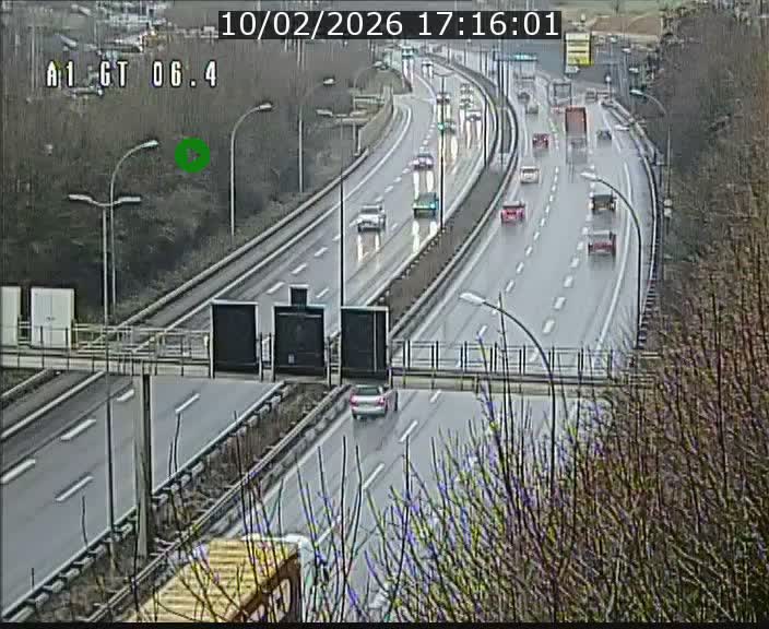 <h2>Traffic live webcam Luxembourg Hamm - A1 direction Sandweiler - BK 6.4</h2>