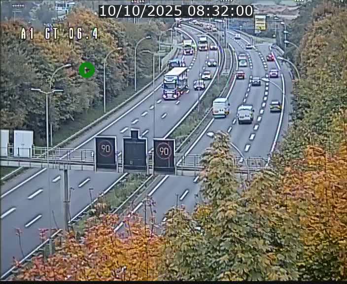 <h2>Traffic live webcam Luxembourg Hamm - A1 direction Sandweiler - BK 6.4</h2>