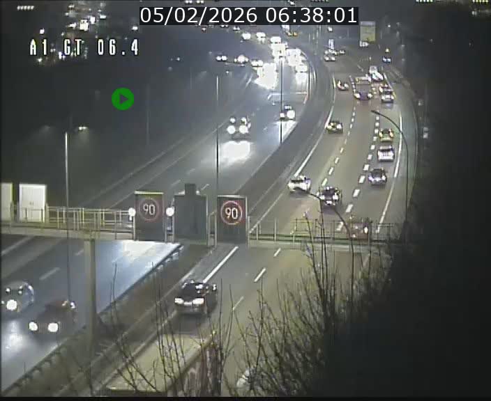 <h2>Traffic live webcam Luxembourg Hamm - A1 direction Sandweiler - BK 6.4</h2>