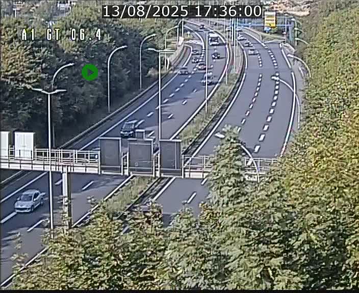 <h2>Traffic live webcam Luxembourg Hamm - A1 direction Sandweiler - BK 6.4</h2>