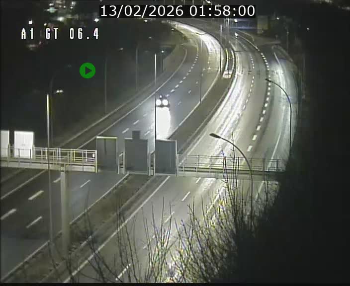 Traffic live webcam Luxembourg Hamm - A1 direction Sandweiler - BK 6.4