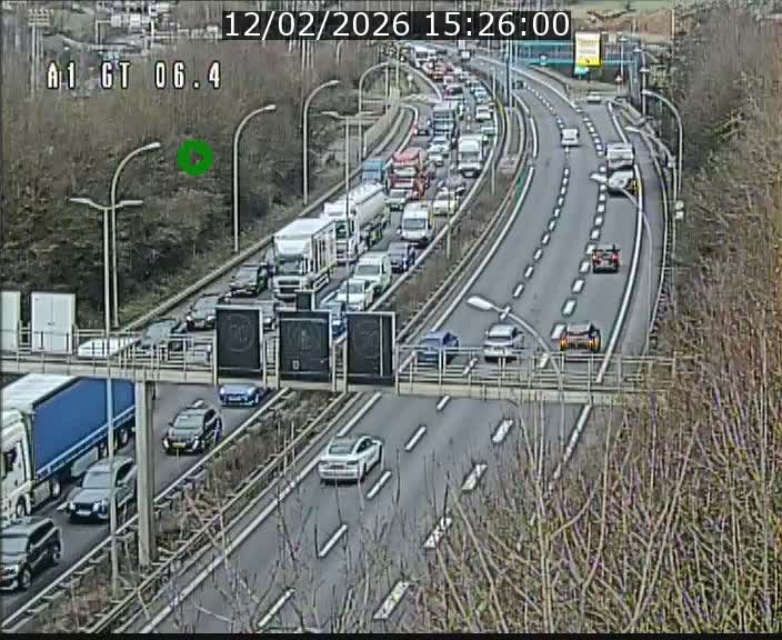 <h2>Traffic live webcam Luxembourg Hamm - A1 direction Sandweiler - BK 6.4</h2>