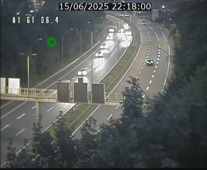 Traffic live webcam Luxembourg Hamm - A1 direction Sandweiler - BK 6.4