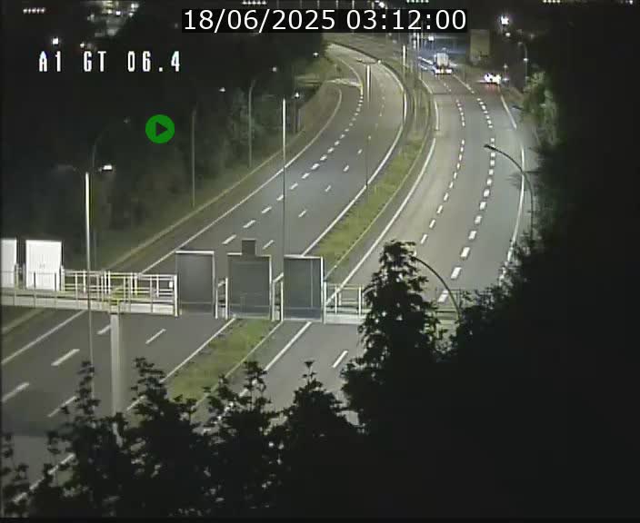 Traffic live webcam Luxembourg Hamm - A1 direction Sandweiler - BK 6.4