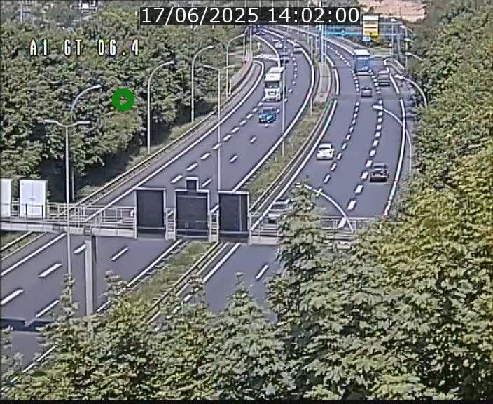 Traffic live webcam Luxembourg Hamm - A1 direction Sandweiler - BK 6.4