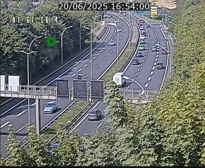 Traffic live webcam Luxembourg Hamm - A1 direction Sandweiler - BK 6.4