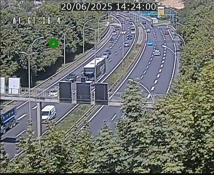 Traffic live webcam Luxembourg Hamm - A1 direction Sandweiler - BK 6.4