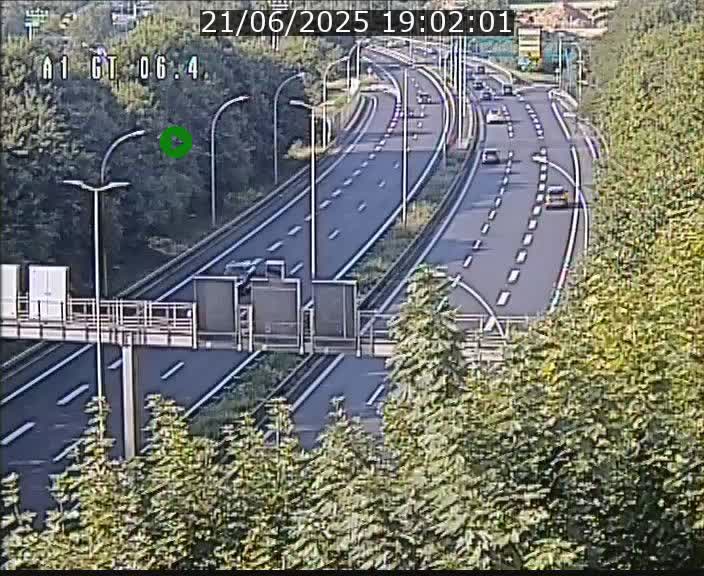 Traffic live webcam Luxembourg Hamm - A1 direction Sandweiler - BK 6.4