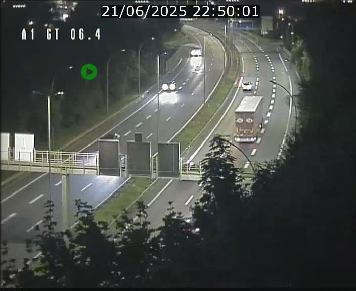 Traffic live webcam Luxembourg Hamm - A1 direction Sandweiler - BK 6.4