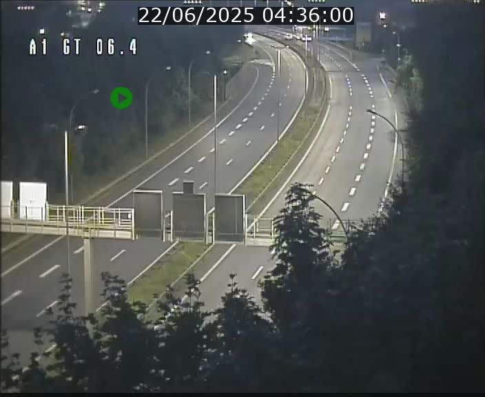 Traffic live webcam Luxembourg Hamm - A1 direction Sandweiler - BK 6.4