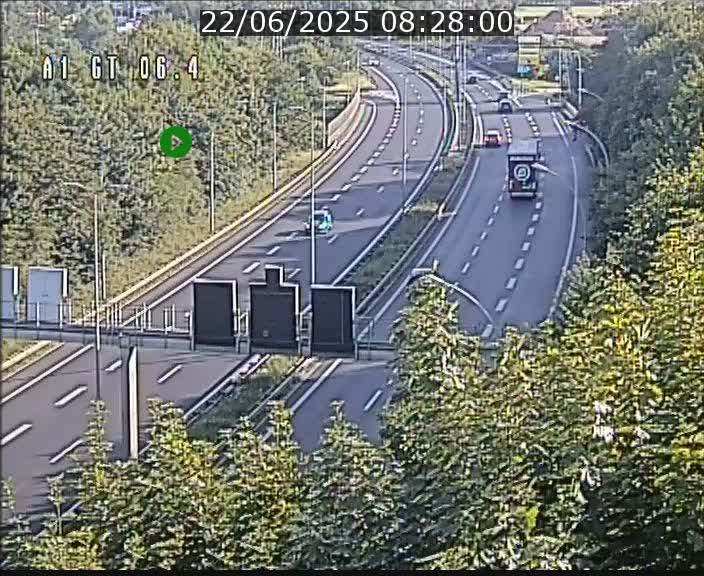 Traffic live webcam Luxembourg Hamm - A1 direction Sandweiler - BK 6.4
