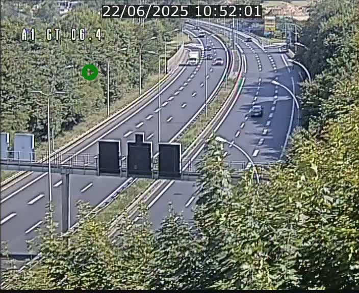 Traffic live webcam Luxembourg Hamm - A1 direction Sandweiler - BK 6.4