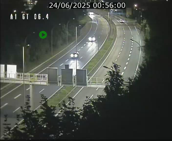 Traffic live webcam Luxembourg Hamm - A1 direction Sandweiler - BK 6.4