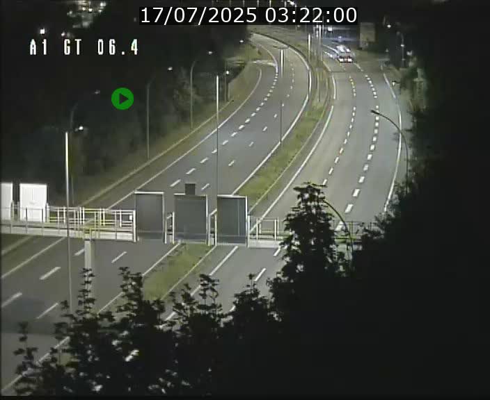 Traffic live webcam Luxembourg Hamm - A1 direction Sandweiler - BK 6.4