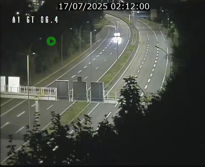 Traffic live webcam Luxembourg Hamm - A1 direction Sandweiler - BK 6.4